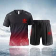 thumbnail image 4 of 2024 Nueva ropa deportiva para hombre, ropa de fitness, ropa para correr, conjunto casual de camiseta + pantalones cortos, ropa deportiva para correr transpirable, conjunto para hombre, 4 of 5