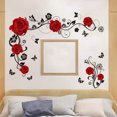 thumbnail image 5 of Lilixerw Clearance Rose Flower Vine Wall Stickers,Removable Vinyl Peel and Stick Wall Decals,for Bedroom Dining Living Room, 5 of 6