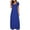 Blue, variant on Taqqpue Womens Summer T Shirt Dress Casual Solid Color Crew Neck Short Sleeve Long Sundresses Loose Flowy Swing Maxi Dress
