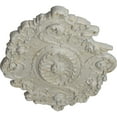 thumbnail image 3 of 30 1/2"W x 20"H x 1 1/2"P Strasbourg Ceiling Medallion, Hand-Painted Pot of Cream Crackle, 3 of 4