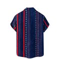 thumbnail image 4 of Njoeus Mens Shirts Casual Short Sleeve Button Up T-Shirt Vintage Mens Dress Shirts Summer Hawaiian Beach Vacation Shirts for Men M-3XL, 4 of 5