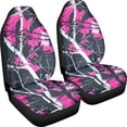 thumbnail image 3 of XYZCANDO 2 pcs Car Seat Covers for Car Decor Car Front Seat Covers Breathable Thin, Van Auto Truck Car Accessories, Pink Tree Camo Pattern, 3 of 10