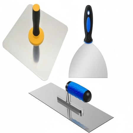 Lazsy Board and Trowel Set Rust-Resistant Drywall Finishing Kit Plaster Board for Professionals