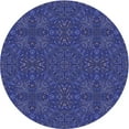 thumbnail image 1 of Ahgly Company Machine Washable Indoor Round Transitional Denim Dark Blue Area Rugs, 3' Round, 1 of 7