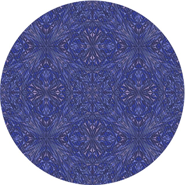 Ahgly Company Tapis d'Intérieur Lavable en Machine Carré en Denim Bleu Foncé, 3 Pieds Carré