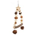 thumbnail image 1 of Parrots Swing Toys, Pet Bird Swing Intellectual Development Pine Cones Easy To Install Logs Wooden  For Parakeet L, 1 of 8
