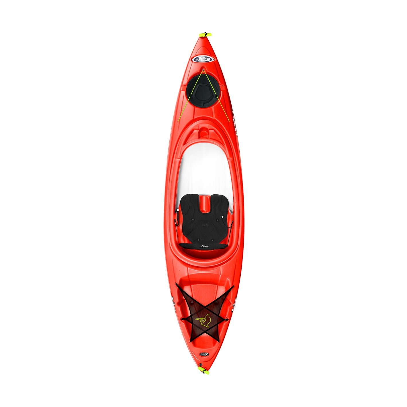 Pelican - Argo 100X - 1 Person Recreational Sit-in Kayak - 10 ft - Fireman Red
