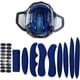 thumbnail image 4 of piezas-azul-27 piezas de casco de espuma de repuesto universal, almohadilla para casco de bicicleta, forrado con casco protector, absorbente de sudor, 4 of 5