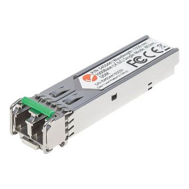 Intellinet Transceiver Module Optical, Gigabit Fiber SFP, 1000Base-Lx (LC) Single-Mode Port, 80km, MSA Compliant, Equivalent to Cisco GLC-ZX-SMD, Fibre, Three Year Warranty - SFP (mini-GBIC) transceiver module - 1GbE - 1000Base-ZX - LC single-mode - up to 49.7 miles - 1550 nm