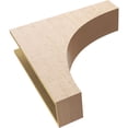 thumbnail image 6 of 8"W x 32"D x 32"H Thin Huntington Rough Cedar Woodgrain TimberThane Corbel, Primed Tan, 6 of 6