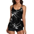 thumbnail image 1 of Two Piece Swimsuits For Women Tummy Control Tankini Top With Boyshorts Plus Size Tankini Swimsuits Sporty Bathing Suit, 1 of 9
