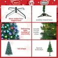 thumbnail image 4 of Pirecart 10ft Pre-Lit Christmas Tree Fiber Optic Artificial Christmas Tree with 480 Branch Tips & Automatic Color Changing Mode, 4 of 10