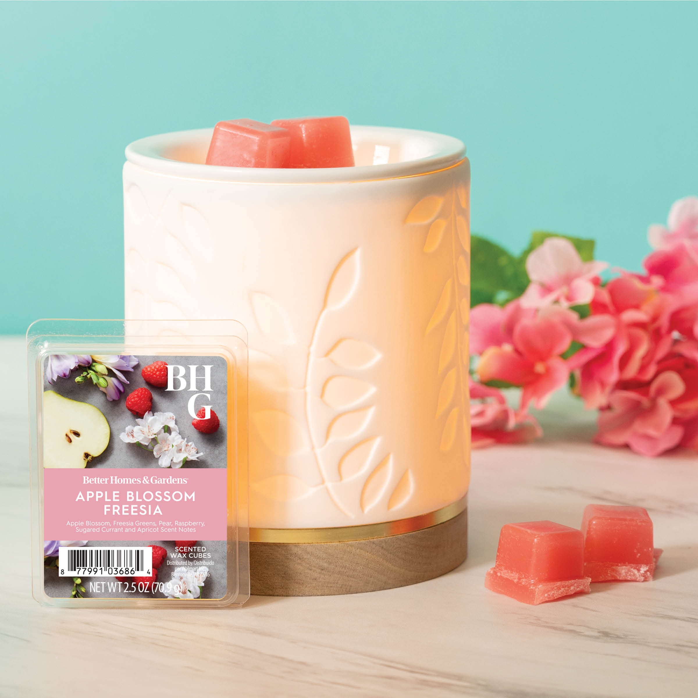 (3 pack) Apple Blossom Freesia Scented Wax Melts, Better Homes & Gardens, 2.5 oz (1-Pack)