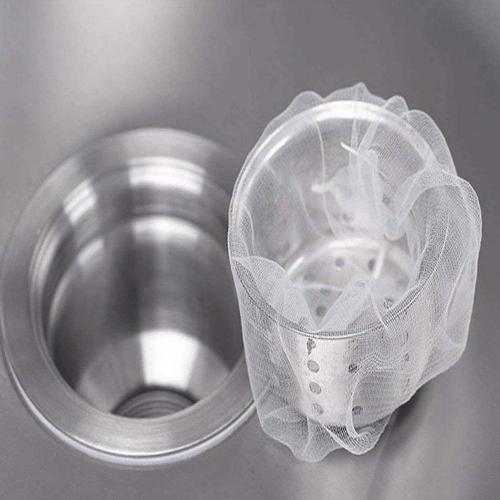 100 PCS Kitchen Sink Straine Trash Bag, Disposable AntiClogging