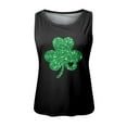 thumbnail image 3 of Wangmeiwg St Patricks Day Shirt Women Women's Tanks & Casual Sleeveless Print Tank Tops for Summer Beachwear Basic Loose Fit Vest T-Shirt Black M, 3 of 3