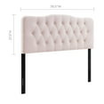 thumbnail image 2 of Annabel King Diamond Tufted Performance Velvet Headboard in Pink, 2 of 4