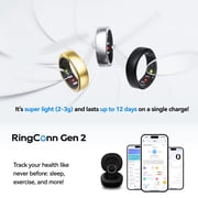 RingConn Gen 2 Ultra-Thin Smart Ring with Monitoring and Health Tracking (Size 8; Royal Gold), 123030803