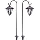thumbnail image 3 of Luces solares vintage para postes de decoración exterior - Lámparas impermeables para jardín y patio con doble cabeza para el jardín, el camino y la puerta, 3 of 8
