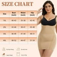 thumbnail image 7 of ANYFIT WEAR Plus Size Shapewear Dress for Women Tummy Control Open Bust Full Slip Under Dresses Sculpt Body Shaper, 7 of 7