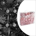 thumbnail image 6 of yotijay 40 Pieces Christmas Glass Balls Xmas Decorative Baubles Xmas Small Pendants for pink, 6 of 9