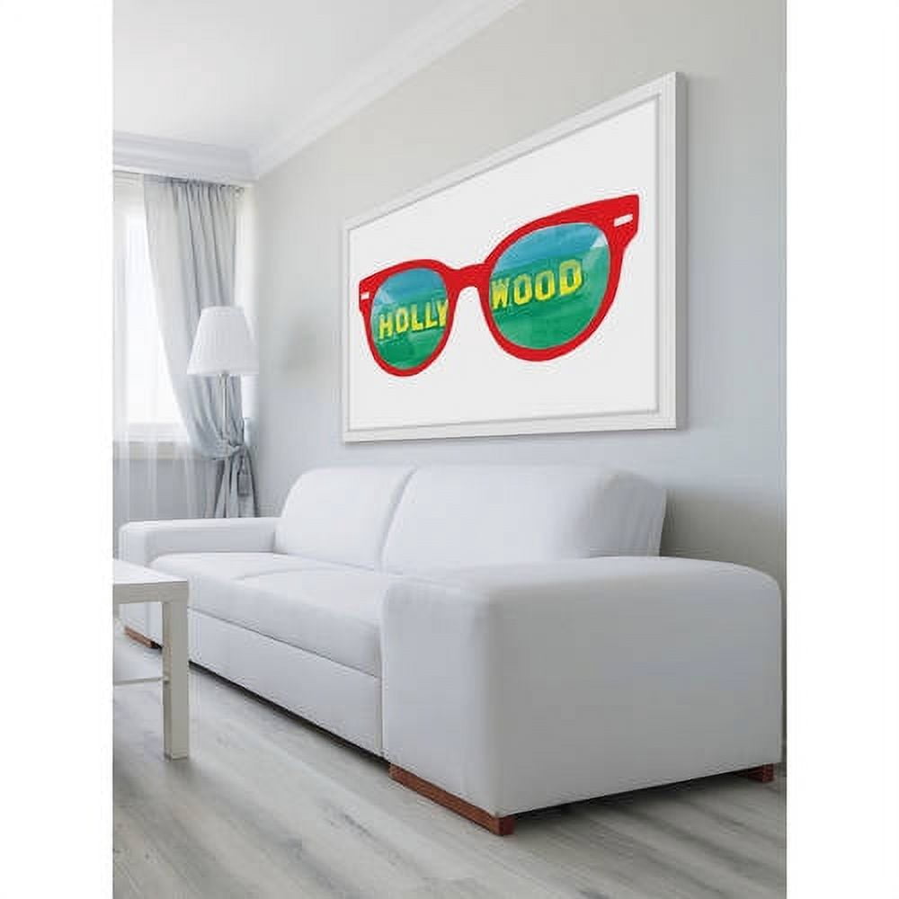 Marmont Hill "Hollywood Glasses" by Molly Rosner Framed Painting Print