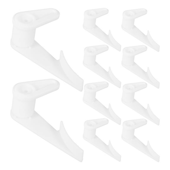 10 Pcs Fluorescent Light Cover Clips Fixing Buckle for LED Lights Stickers Ceiling Blinds White