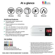 Epson ET-8500 Wireless Inkjet Creatives Multifunction Printer - Color - Copier/Printer/Scanner - 5760 x 1440 dpi Print - Automatic Duplex Print - 100 sheets Input - Color Flatbed Scanner