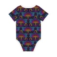 thumbnail image 2 of Daiia Mandalas Dragonfly Printed Unisex-Baby Short Sleeve Onesies Bodysuits Baby Climbing Clothes Soft and Comfortable Romper with Expandable Shoulder Design-12 Months, 2 of 8
