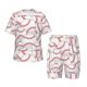 thumbnail image 1 of Fotbe Baseballs Pijama Estampada de 2 Piezas para Niños – Ropa de Dormir de Manga Corta Cómoda para Niños y Niñas, Camiseta y Shorts de Algodón-Large, 1 of 6
