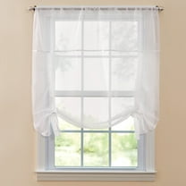 BrylaneHome BH Studio Sheer Voile Tie-Up Shade