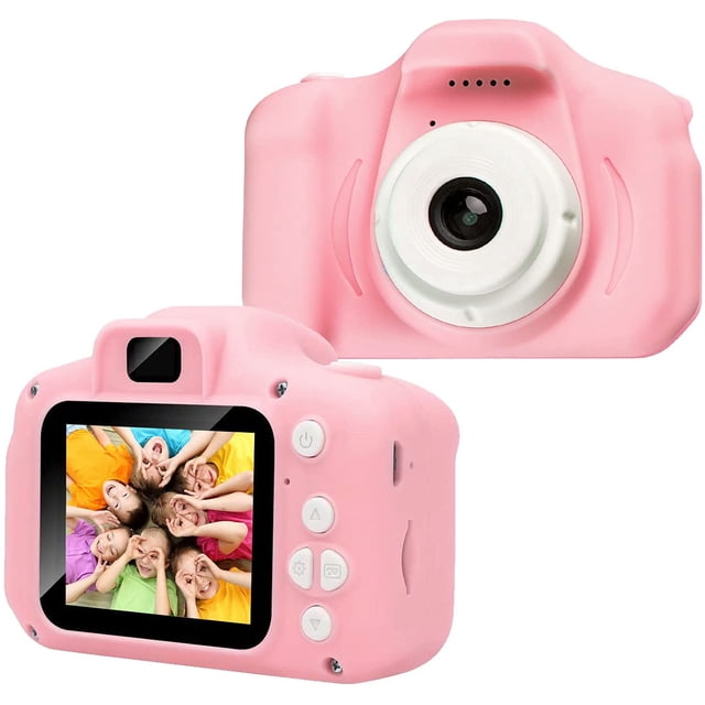 Cámara para niños - Cámara para niños con tarjeta SD de 32 GB integrada, recargable por USB, ideal como regalo de cumpleaños para niños y niñas de 3 a 10 años.