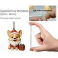 thumbnail image 4 of Corgi Countdown Calendar 2026, 24 Days Christmas Advent with Acrylic Corgi Figurines for Tabletop Display,Yellow, 4 of 6