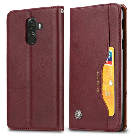 Knead Skin Texture Horizontal Flip Leather Case for Xiaomi Pocophone F1, with Photo Frame & Holder
