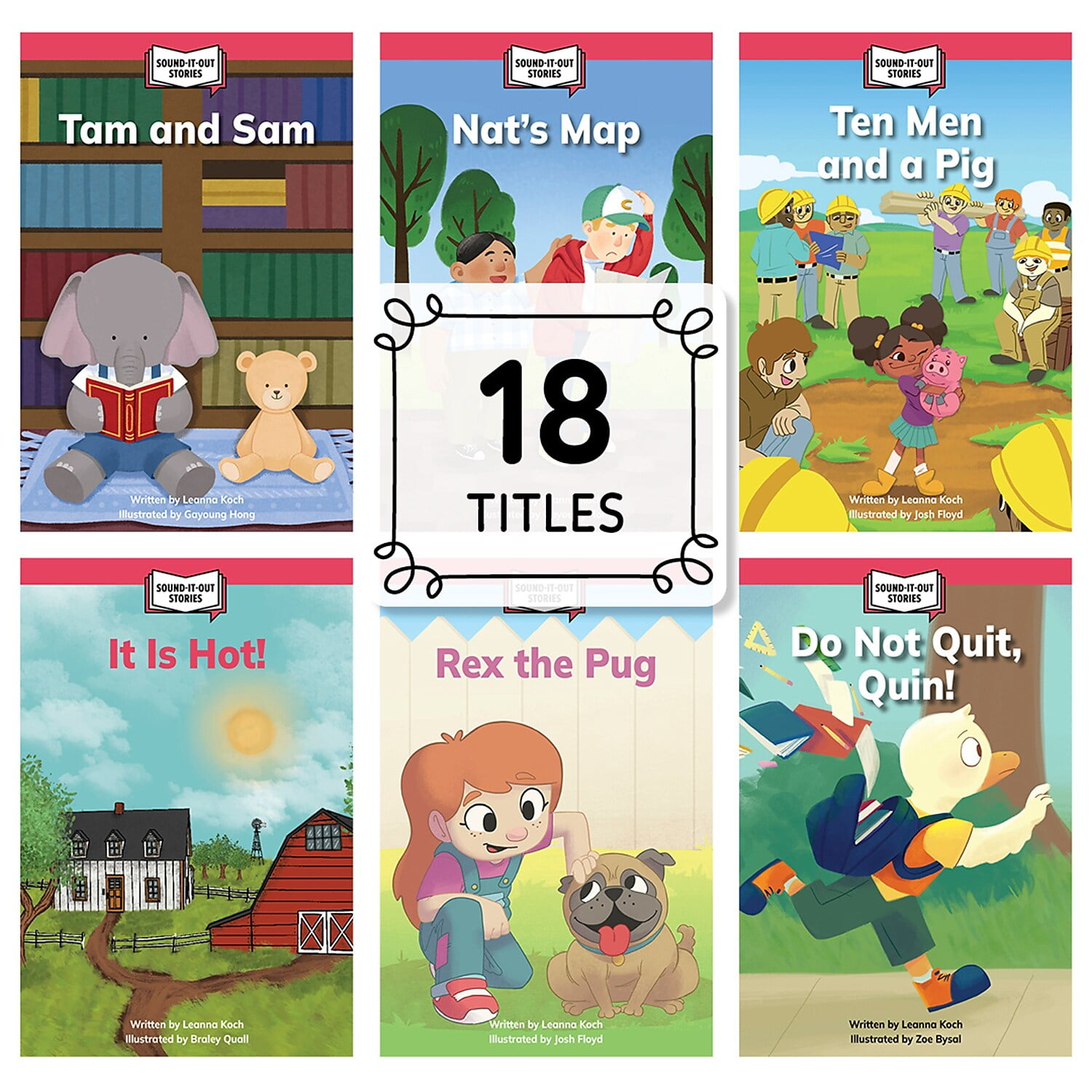 Creative Teaching Sound-It-Out Stories Decodable Readers Picture Book Set 1 18 Books/Set (CTP11021)