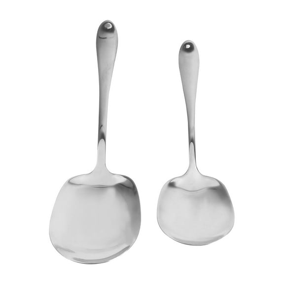 Spatiy 2pcs Stainless Steel Serving Spoons Large Buffet Spoons for Cooking and Basting