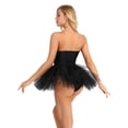 thumbnail image 5 of Miaeowve Women's Strapless One Piece Ballet Dance Tulle Tutu Skirts Leotard Black S, 5 of 7