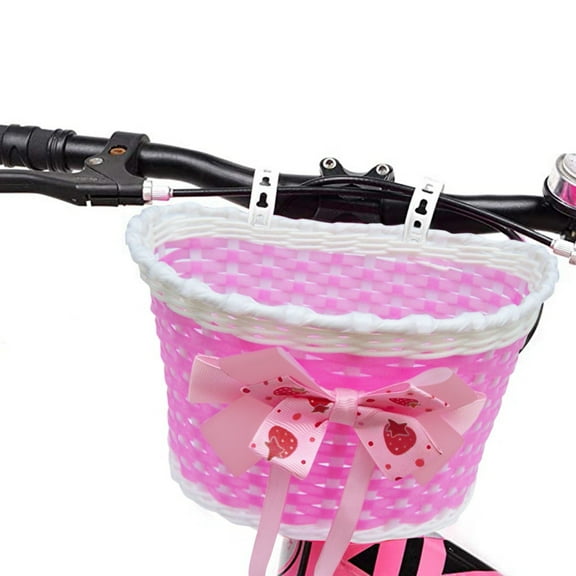 1Pcs Kids Boys Girls Front Bowknot Basket Children Bicycle Shopping Stabilizers
