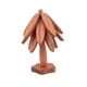 thumbnail image 3 of Posavasos de madera, tapete aislante, centro de mesa con forma de , mantel individual de madera plegable para cuencos, teteras y utensilios 3 piezas, 3 of 9