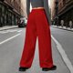 thumbnail image 4 of Pincandy Women's Fashion Casual Solid Color Ruched Elastic Waist Pants - Loose Fit for Outdoor Activities, 4 of 6