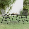 thumbnail image 1 of vidaXL 3 Piece Garden Dining Set Expanded Metal Mesh Anthracite, 1 of 5