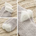 thumbnail image 5 of Skola 6 Pairs Womens Fuzzy Socks Cozy Fluffy Winter Warm Slipper Socks Microfiber Soft Home Sleeping Socks women's shoe size 5-8.5, 5 of 10