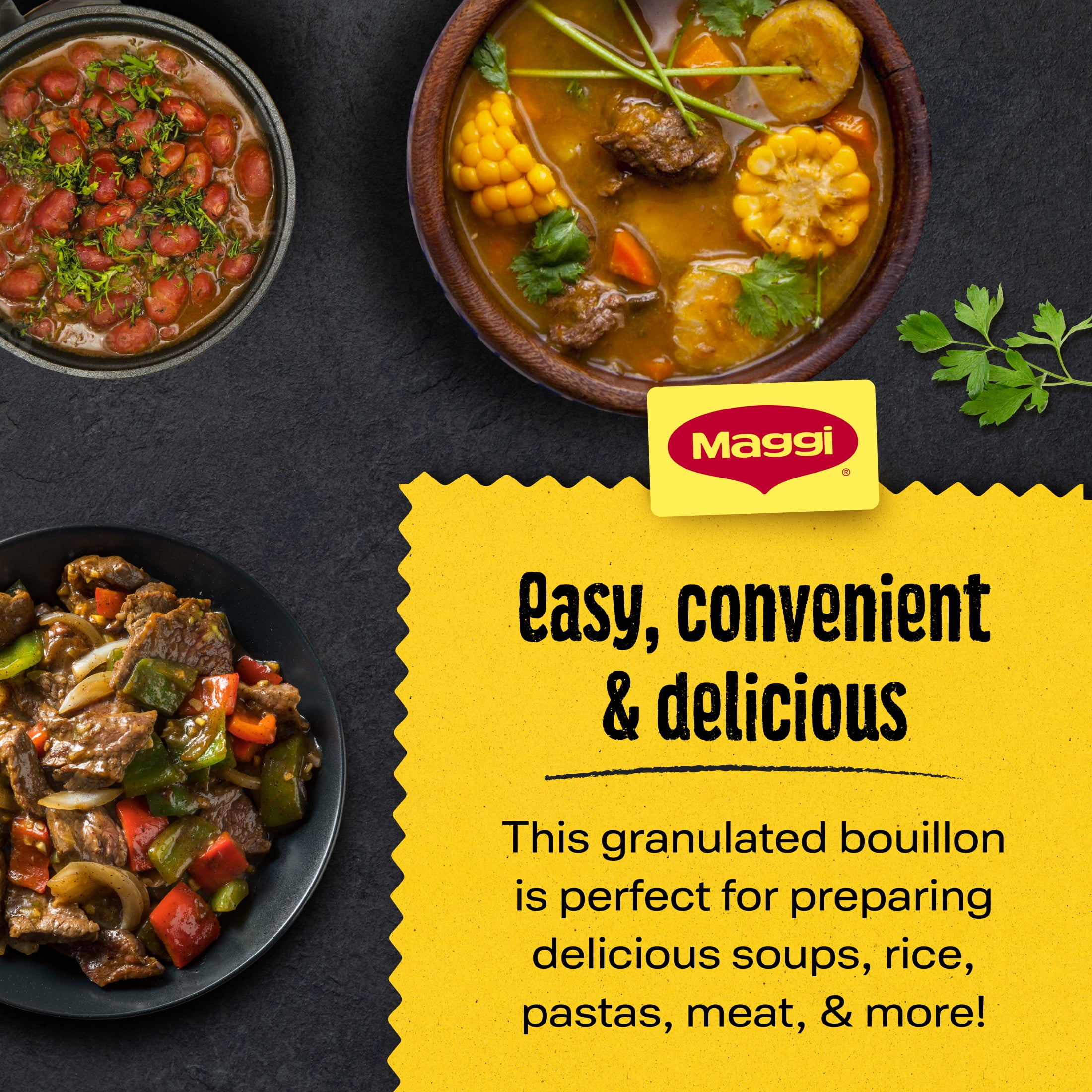 Maggi Granulated Beef Flavor Bouillon Ground, 7.9 oz