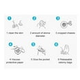 thumbnail image 3 of Sac Drainable, Sac d'Ostomie Réduisant la Friction et le Bruit pour Usage Quotidien Type à Étanchéité, Type à Pince, 3 of 7