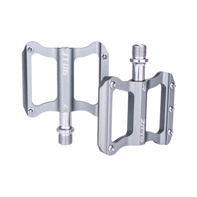 ZTTO 1 par Árino de aleación Pedal plano Pedal Acero Axis 32 Puntos Pedales Bicicletas Ciclismo Reemplazo Ciclo Accesorios Accesorios Suministros Plata Gray Eigraketly OD002852-06B