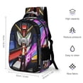 thumbnail image 2 of Mobile Suit Gundam Backpacks Lightweight Casual Bookbags Travel Daypack Bookbags for Camping Hiking, 2 of 8