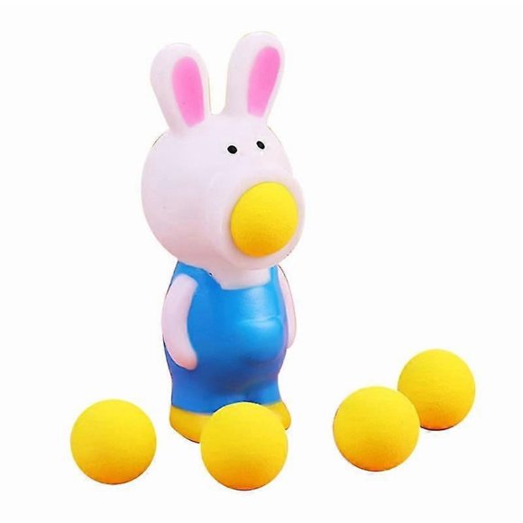 Anti Stress Cute Squishy Toy Shooting Game Toy With Foam Balls Popper Toy_Super Gift:Rabbit Great Gift