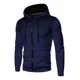 thumbnail image 4 of Sudadera Con Capucha Y Cremallera Para Hombres Cálido Moda, 4 of 5