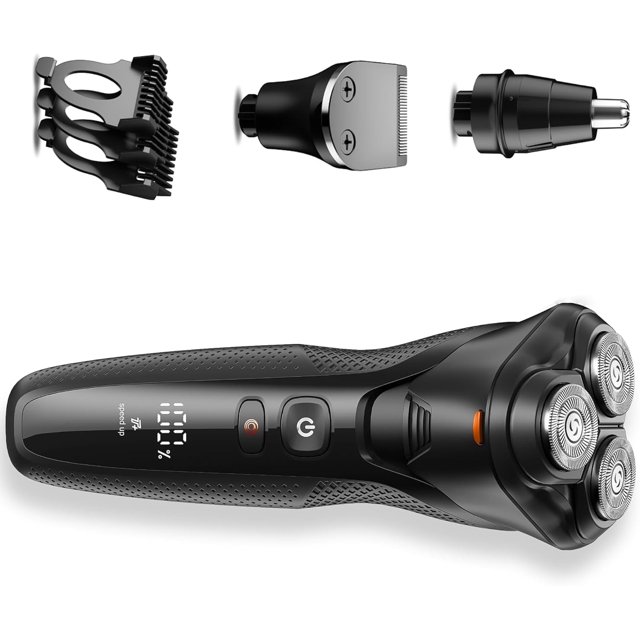 Afeitadora eléctrica rategist 3 en 1 inalámbrica e impermeable