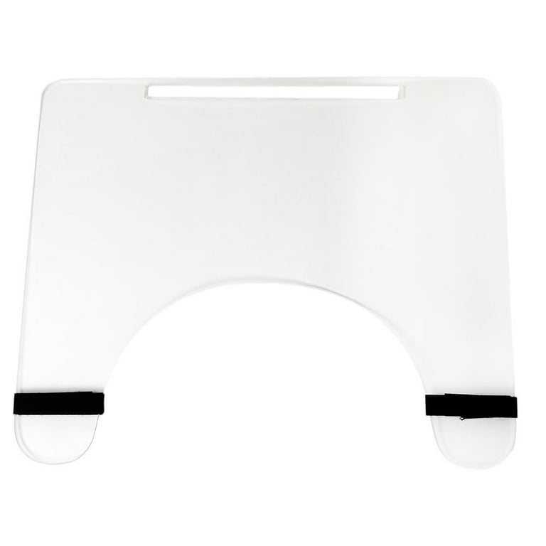 Wheelchair tray clear acrylic with rim and straps Wheelchair tray clear acrylic with rim and straps