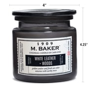 14oz M Baker White Leather & Woods